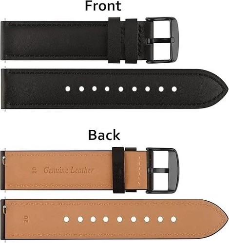 20mm leather band fits timex - leather,