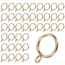40pcs Gold Curtain Rings 1"