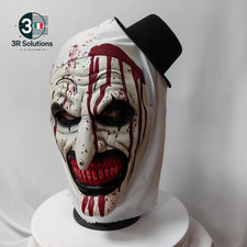Maschera Terrifier 3 Clown 2024 in Lattice – Horror Halloween Testa Intera