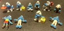 LOT OF 11 VINTAGE SMURFS