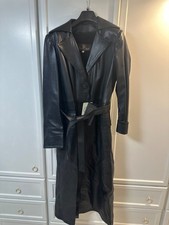 CAPPOTTO PELLE  NERO TRENCH