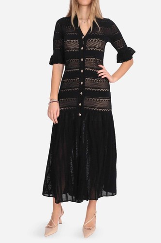 Liu black abito lungo - liu,