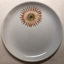 Lot1 Di 6 Grandi Piatti Decoro Floreale Ceramica Di San Amand D 23,5 CM