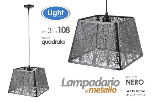 Lampadario metallo salotto - lampadario,