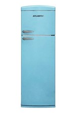 Frigorifero vintage retrò doppia porta, 311 litri, Colore azzurro, 60cm x 179,4