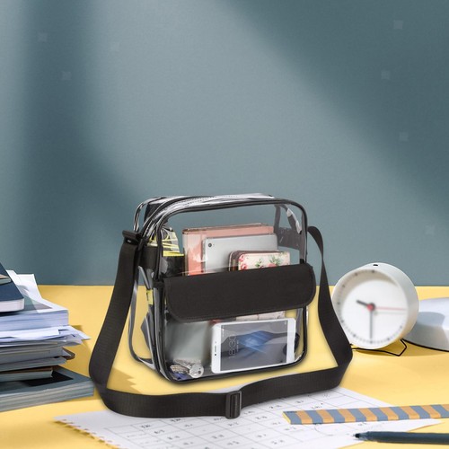 Borsa trasparente tracolla con - trasparente,