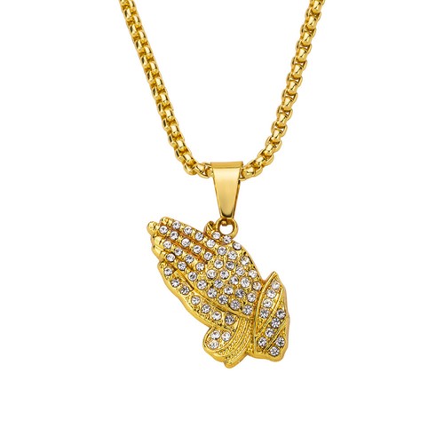 Creativo collana con diamanti - collana,