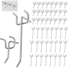 50 Pezzi Ganci per Pannelli Forati, Ganci per Pannello Forato, Pannello Portaute