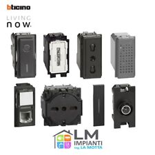 STOCK -  BITICINO LIVING NOW NERO (prese, interruttori, cover, pulsanti, usb,..)