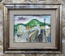 Quadro -Stazione Con Treno-