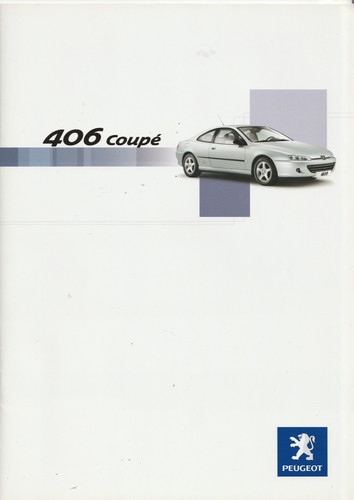 Brochure peugeot 406 coupé - peugeot,
