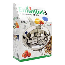 Passatutto Pomodori in Acciaio Inox 18/10 - 24 cm 190-3 Dischi Omac