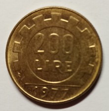 RARE 200 LIRE 1977 PROVENIENTE