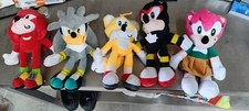 PELUCHE famiglia SONIC E AMICI KNUCKLES TAILS SHADOW RICCIO SUPERSONICO PUPAZZO