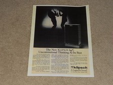 Pubblicità altoparlante Klipsch KG4, 1985, articolo, 1 pagina kg-4