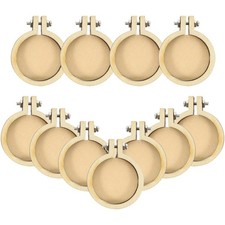  12 cerchi da ricamo in miniatura, cornici per punto croce, anelli da ricamo fai