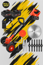 Decespugliatore 48V (2×21V) Potente con Doppia Batteria e Accessori