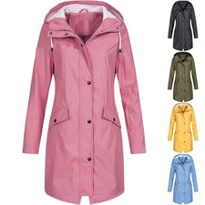 Giacca con cappuccio da donna giacca a vento impermeabile giacca a vento cappuccio giacca da mezza stagione