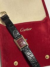 Cartier  Tank vermeil Burgundy