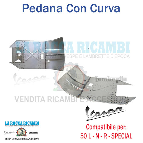 Pedana con curva vespa - curva, l