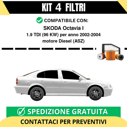 Kit filtri tagliando per - 4,