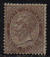 Italia-Francobolli--Regno-VEII 30 centesimi DLR Londra