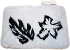 Borsa PRADA Blu Pelliccia