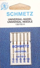 AGHI SCHMETZ UNIVERSALI PER MACCHINA DA CUCIRE - cartina da 5 pz assoriti