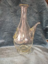 ANTICA BOTTIGLIA ghiaccio  VETRO SOFFIATO ALTARE Savona XIX SEC  Pezzo Raro 