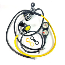 Cressi MC9 Regulator Ellipse Balanced Octopus 3360 PSI 232 Bar Pressure Gauge