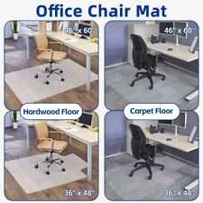 Tappetino sedia da pavimento in plastica trasparente 1/2/4/6 pezzi per pavimento duro/tappeto 36 x 48"/46 x 60"