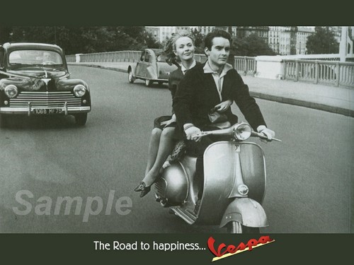 Poster vintage vespa - poster,