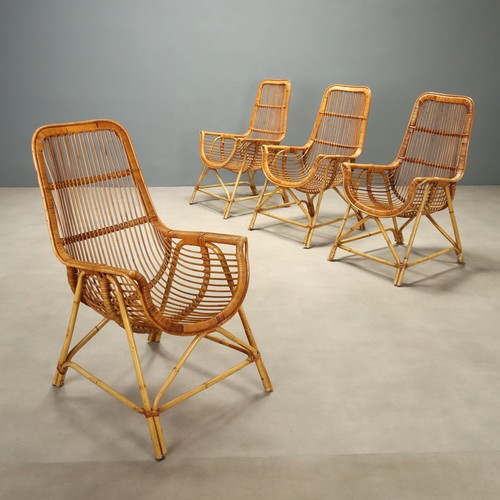 Set poltrone vintage rattan - set,