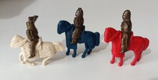 Soldatini Di Piombo Kinder Sorpresa 3 pz Rari Guerrieri Medievale a Cavallo 
