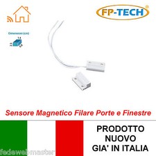 SENSORE MAGNETICO FILARE PER PORTE / FINESTRE TAPPARELLE ANTIFURTO CASA ALLARME