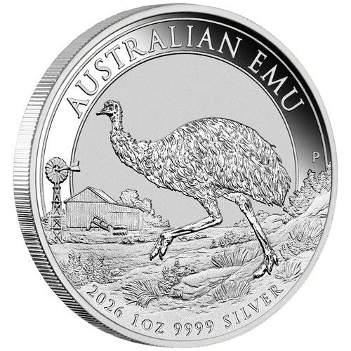 Oncia argento emu perth mint - emu,