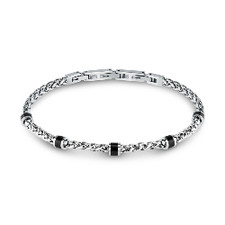 Bracciale SECTOR uomo Premium alluminio /  nero