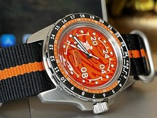 Orologio da polso Vostok Mars Dude CosmoDiver 24 ore anfibio 2426.12 14091V 20ATM