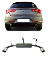 Scarico Sportivo per Alfa Romeo Giulietta 1.4TB 1.6JTDM 100mm Scarico Duplex