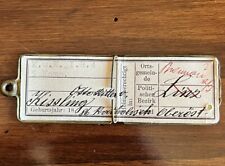 WW1 PIASTRINA DI RICONOSCIMENTO AUSTRIACA K.U.K-I.R.4 -5 KOMP LINZ