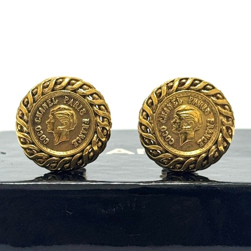 Chanel 96a orecchini rotondi - orecchini,