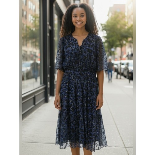 Abito midi kate - midi, stampa