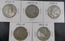 Lotto mezzo dollaro 1953-S