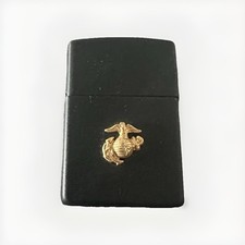 Accendino Zippo Slim nero opaco Marines