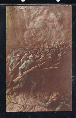 Cartolina militare alla - militare,