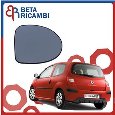 Vetro Specchietto Renault Twingo 2007→2012 Piastra Specchio Cromato DX Termica