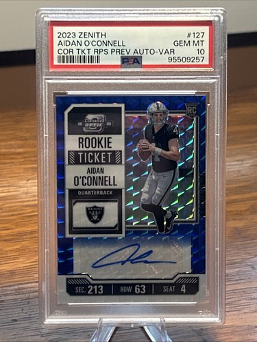 Zenith aidan connell rookie - aidan, o'connell