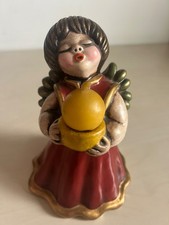 statuina antica Thun Angelo con candela altezza cm 16, perfetta,