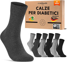 10 Paia Calze Diabetici Senza