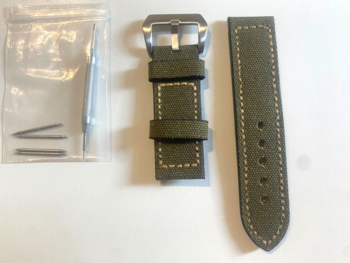 Cinturino orologio denim tela